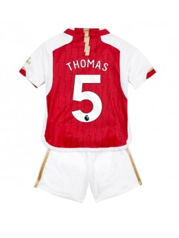 Arsenal Thomas Partey #5 Replika Hemmakläder Barn 2023-24 Kortärmad (+ byxor)